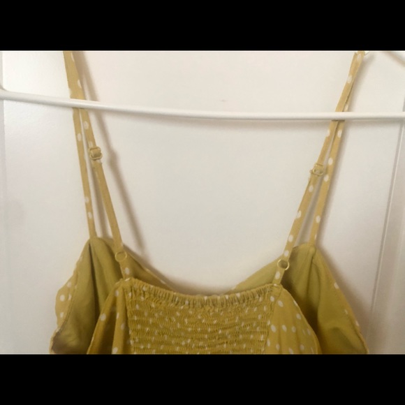 Lauren Conrad Yellow Polka Dot Bow Strap Dress, Size 4 - Picture 5 of 5